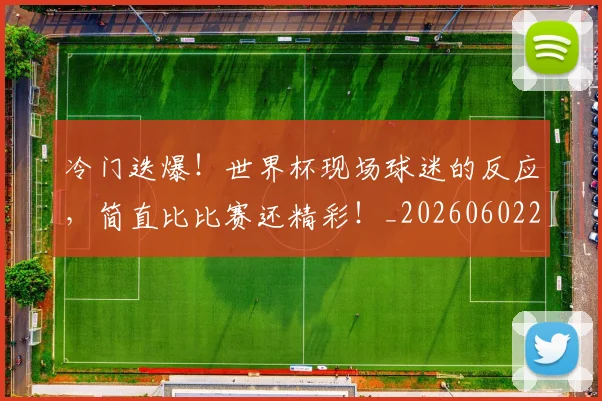 冷门迭爆！世界杯现场球迷的反应，简直比比赛还精彩！_20260602212500_20260704173206